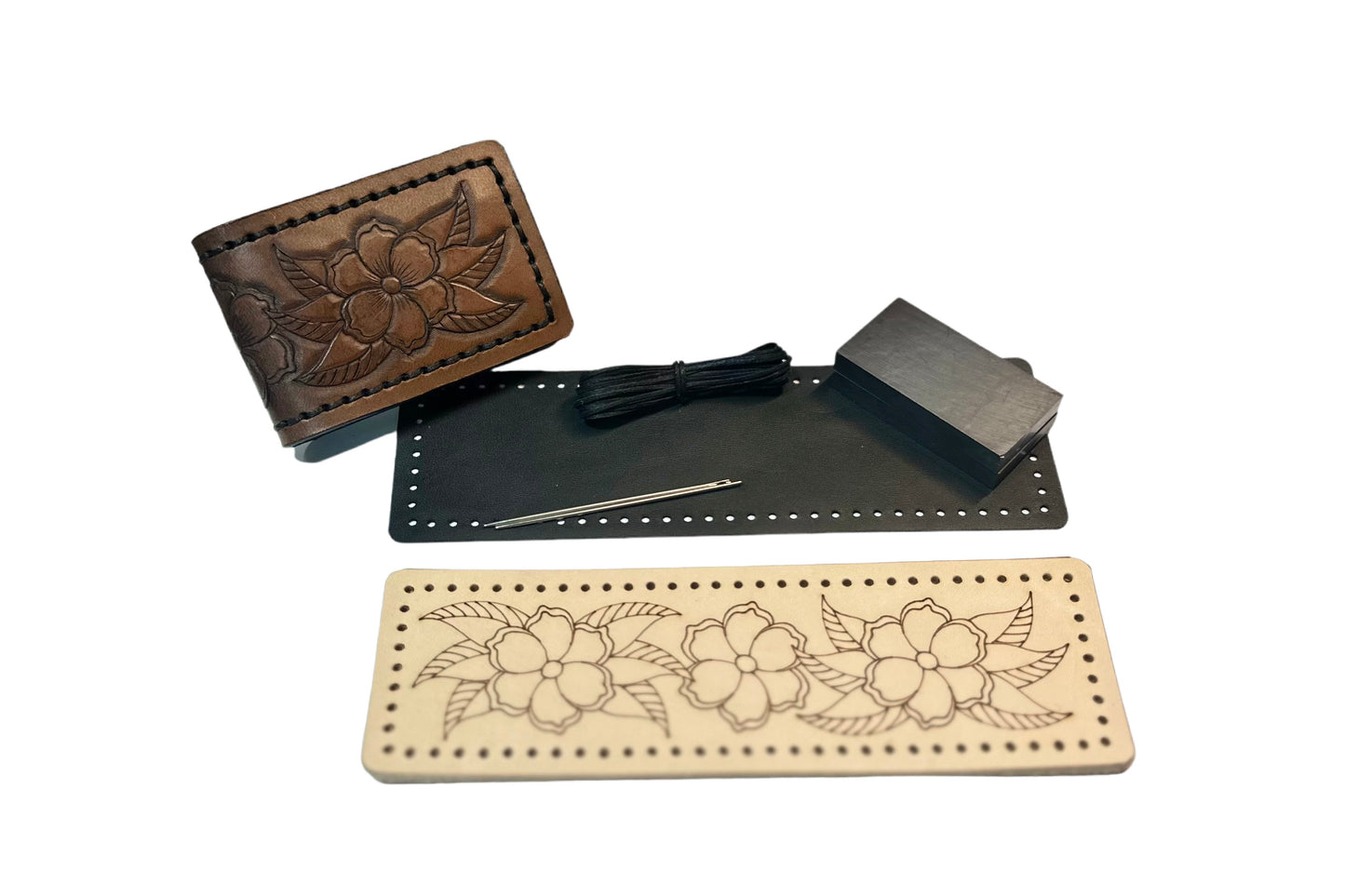 Carving Practice leather Money Clip Kit