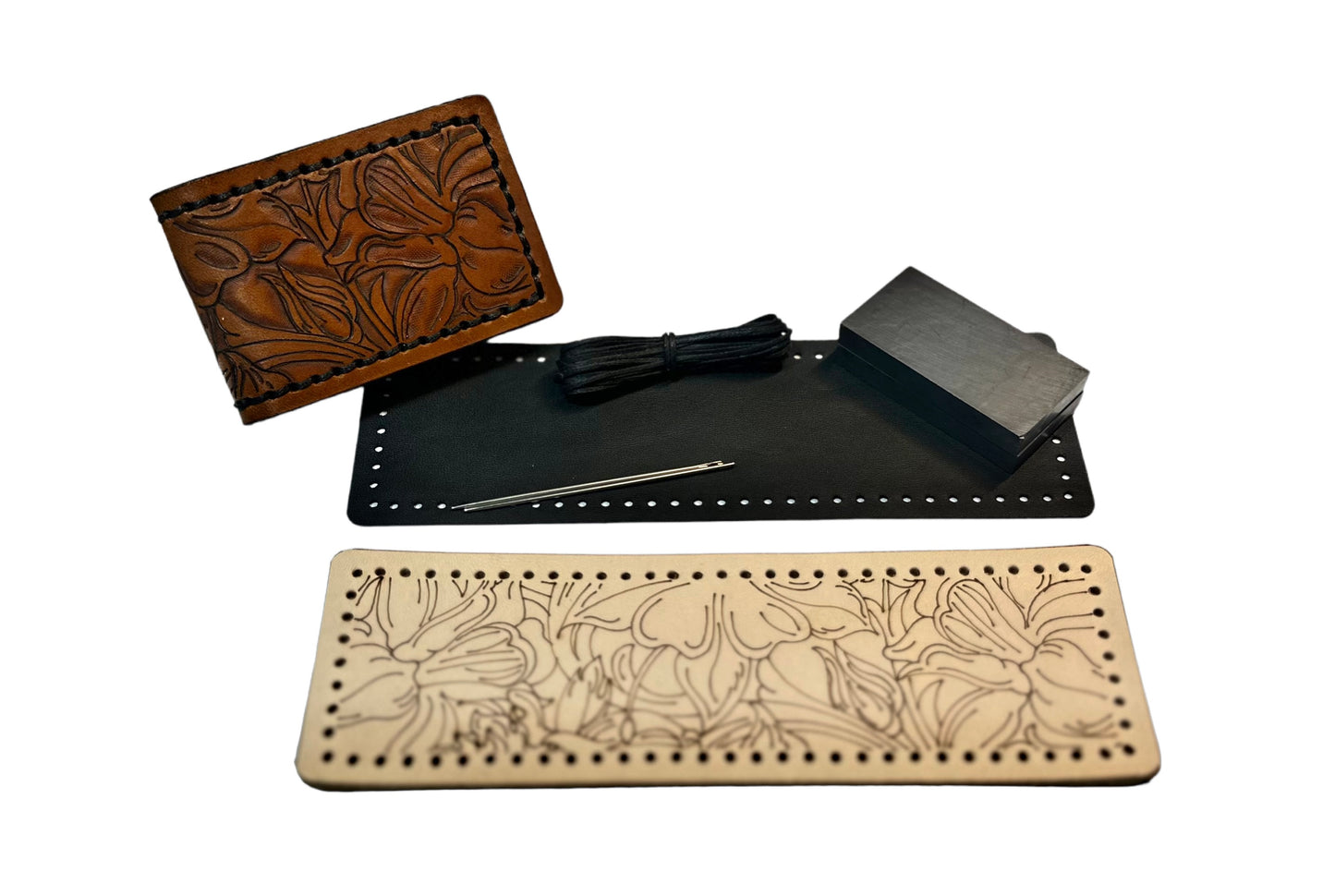 Carving Practice leather Money Clip Kit