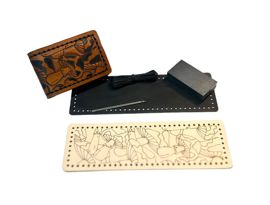 Carving Practice leather Money Clip Kit