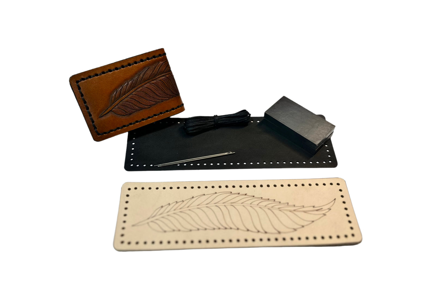 Carving Practice leather Money Clip Kit