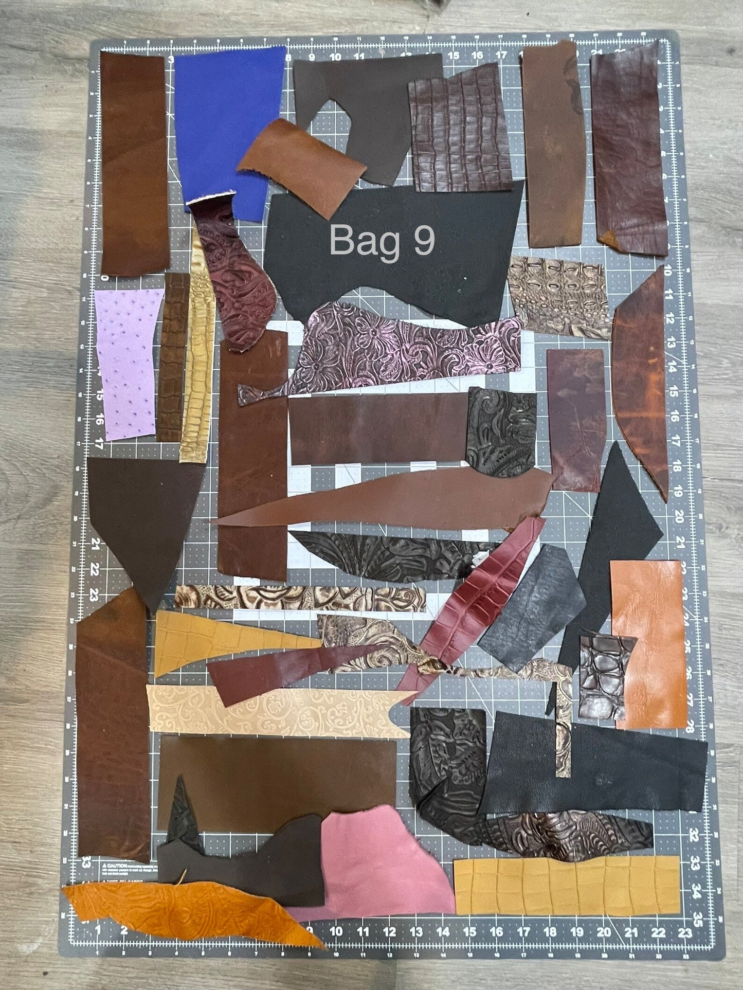 EMBOSSED Scrap Leather Bag